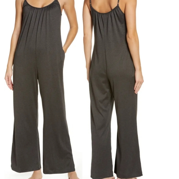 Socialite Sleeveless Wide Leg Oversized Jumpsuit Cream Size XS - Picture 3 of 12